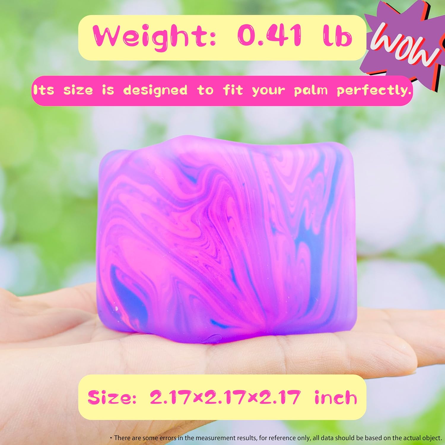 NeeDoh Nice Cube C Solid Squish C Pink & Blue - Image 4