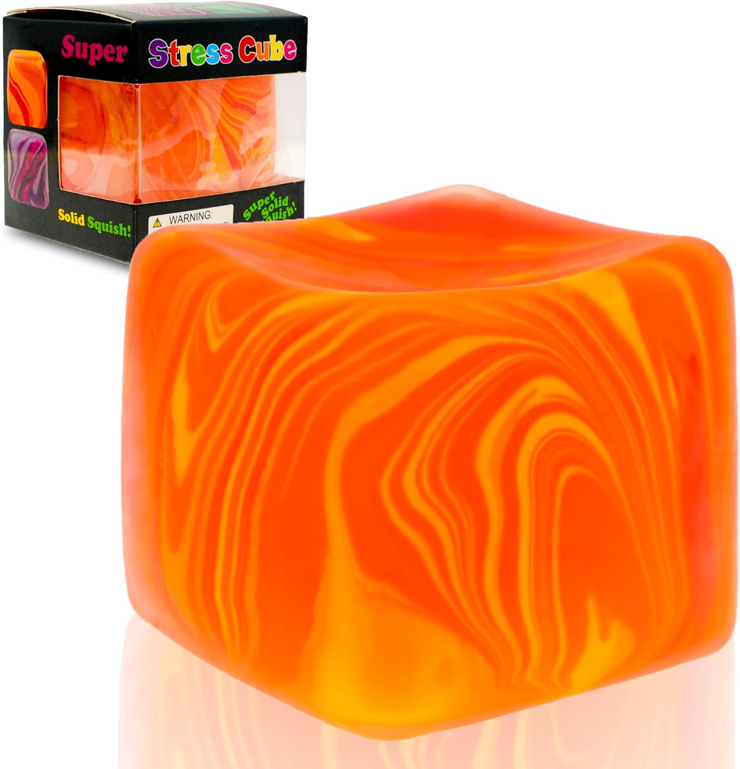 eeDoh Nice Cube C Solid Squish C Yellow & Orange - Image 2