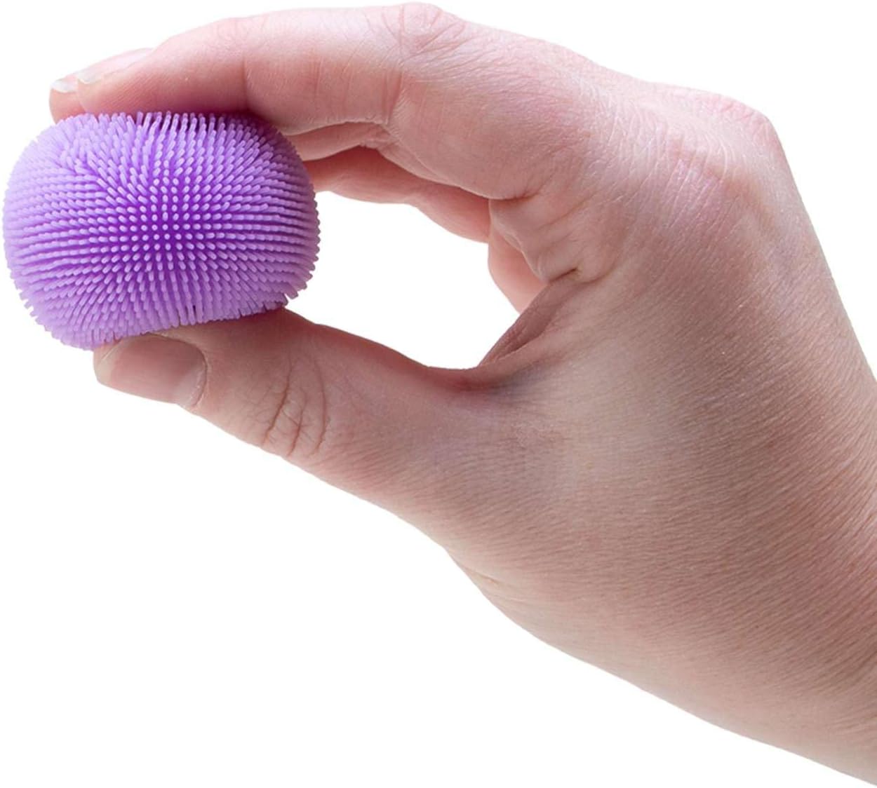 Schylling Teenie NeeDoh Fuzz Ball - Mini Sensory Toy with a Velvet Texture and Soft Cloud Squish - Color May Vary; Three Fuzz Balls Per Pack - Image 3