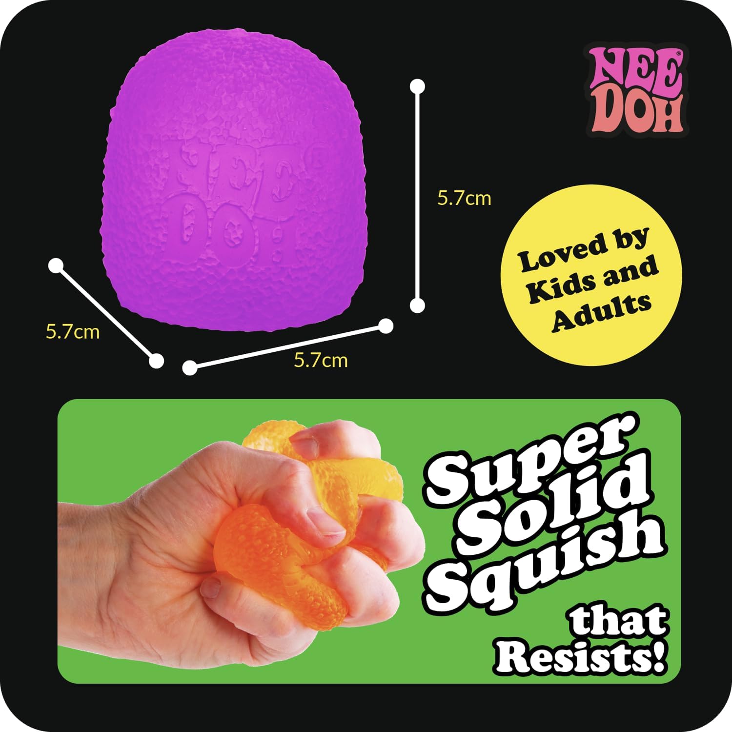 Schylling NeeDoh Gumdrop - Textured Sensory Toy with Super Solid Squish - 2.5 Tall - Colors May Vary (Pack of 1) - Image 7