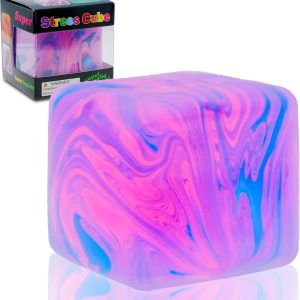 NeeDoh Nice Cube C Solid Squish C Pink & Blue