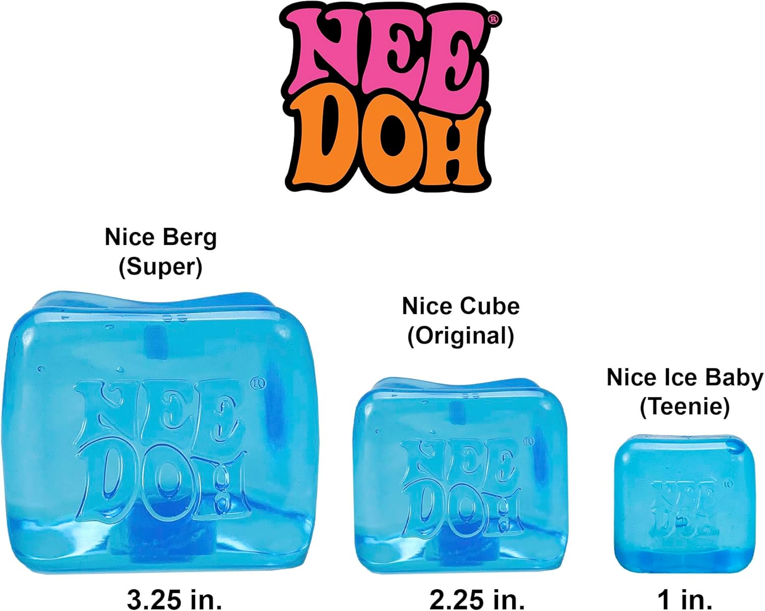 Schylling NeeDoh Nice Cube - Sensory Squeeze Toy with Super Solid Squish - 2.25 Cube - Color May Vary (Pack of 1) - Image 8