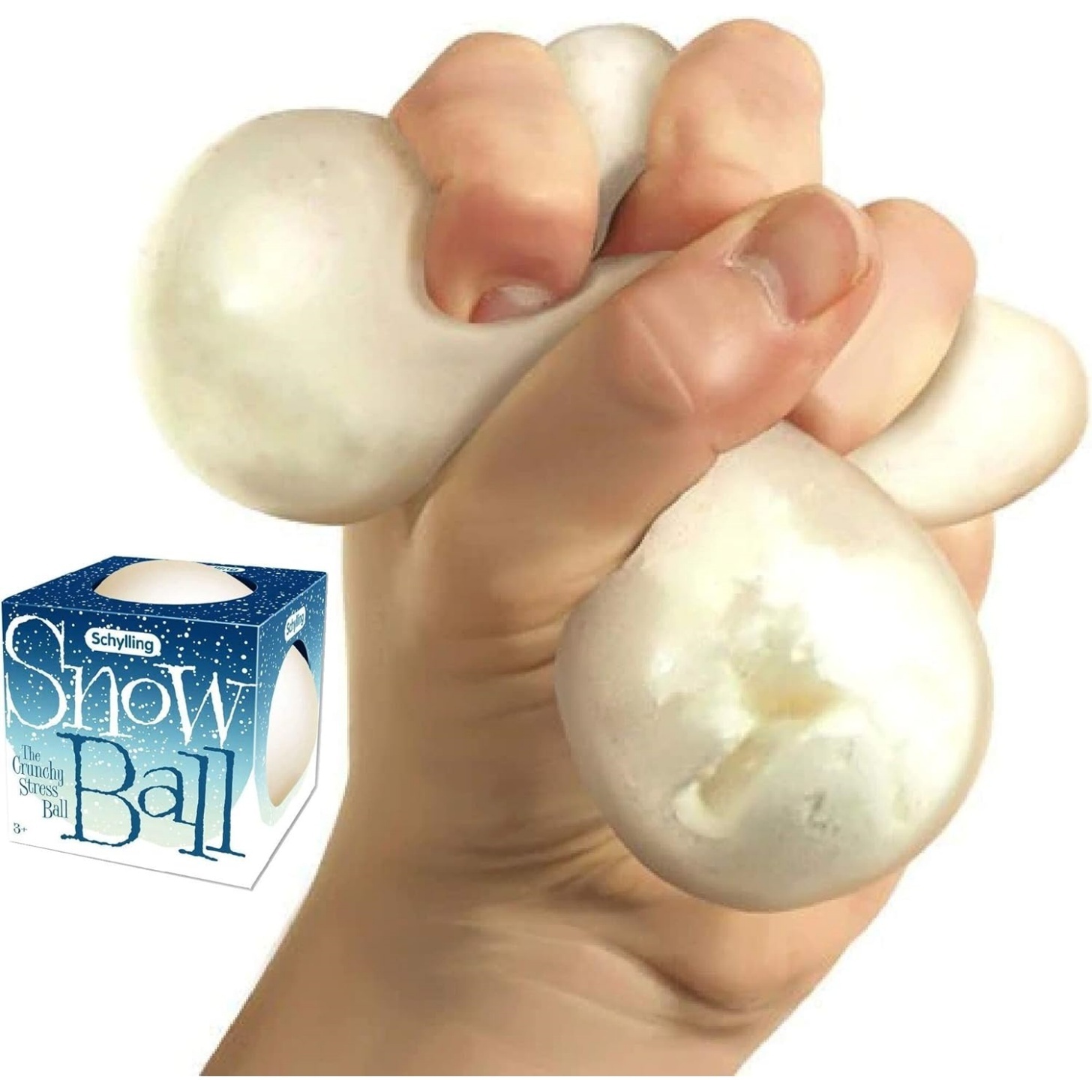 NeeDoh Snow Ball Stress Balls - Crunchy & Squishy - 2 Pack - Image 2