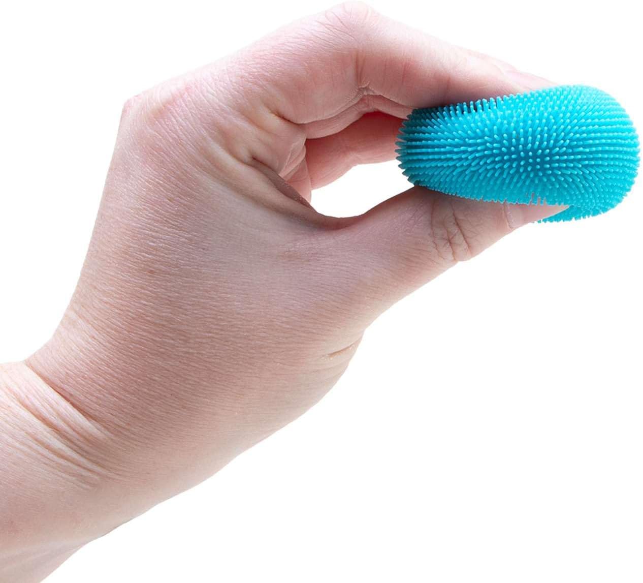 Schylling Teenie NeeDoh Fuzz Ball - Mini Sensory Toy with a Velvet Texture and Soft Cloud Squish - Color May Vary; Three Fuzz Balls Per Pack - Image 4