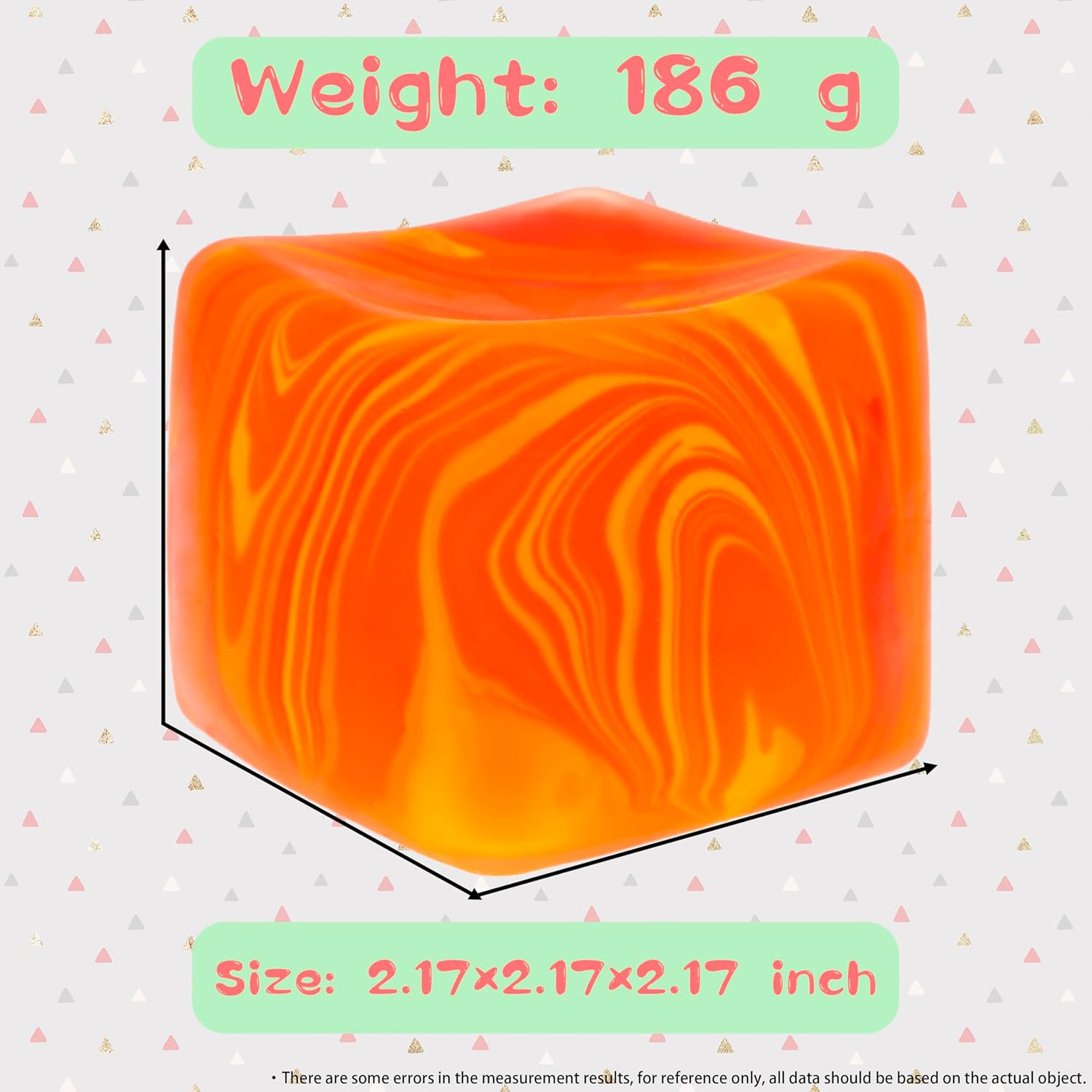 eeDoh Nice Cube C Solid Squish C Yellow & Orange - Image 3