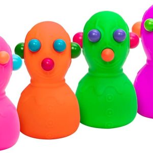 Schylling NeeDoh Panic Pete - Sensory Squeeze Toy - Popping Eyes. Ears & Nose - 4 Tall - Color May Vary (Pack of 1)